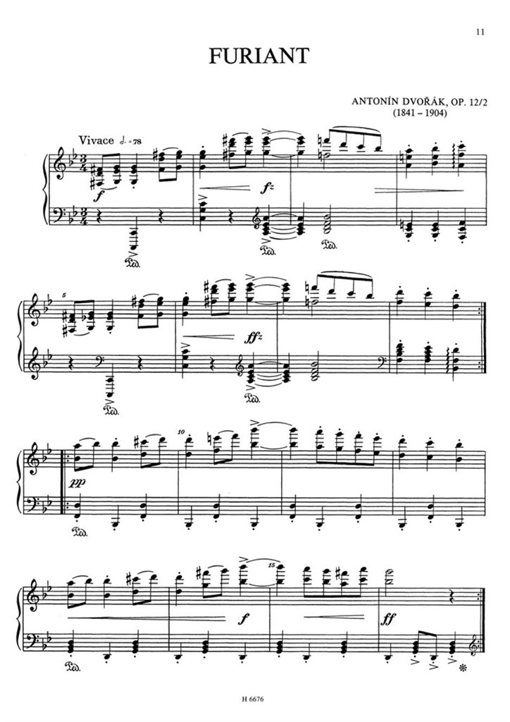Dumka - Furiant op. 12orZwei kleine Perlen (B 156)